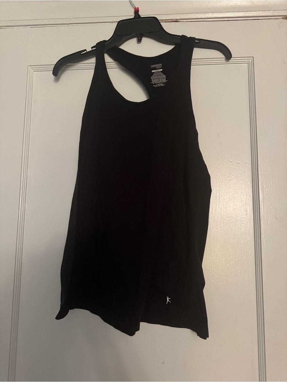 2 Danskin Black Racerback Tank Tops both Size Large